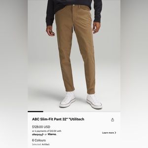 Lululemon ABC Slim Fit Pant